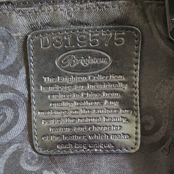 Vintage Brighton Black Hobo Bag with Woven Detailing - Picture 3 of 15